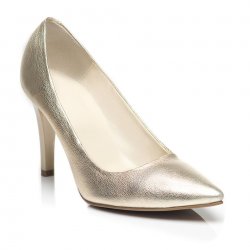Pantofi piele naturala Olimpia Auriu - sau Orice Culoare